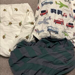 Pottery Barn IKEA Cloud Island Airplane Crib Fitted Sheets x 3